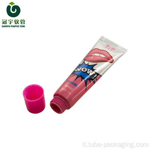 Tubo cosmetico in alluminio-plastica da 15 g per l&#39;imballaggio con rossetto